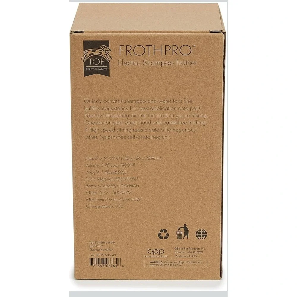 Master Grooming Tools Top Performance FrothPro Electric Shampoo Frother